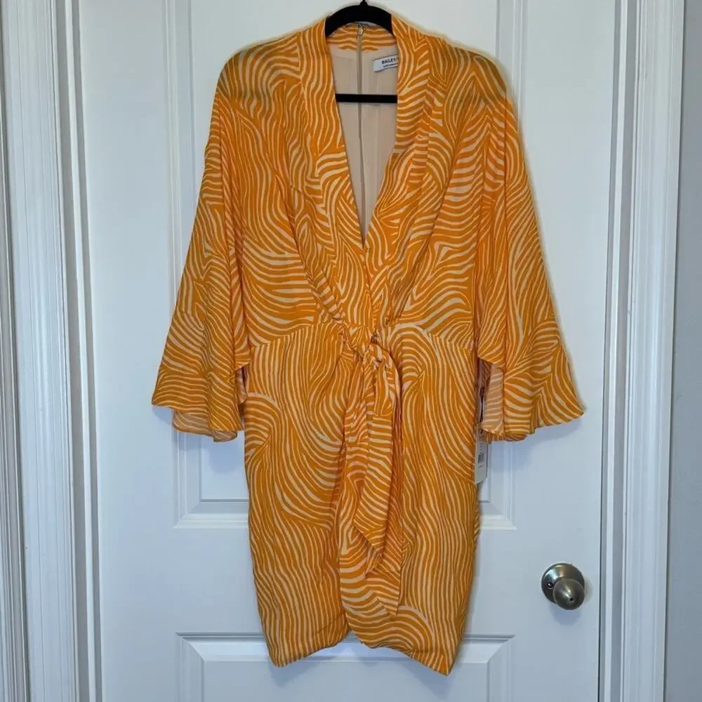 Bailey 44 Vibrant Orange Bat Wing dress - Picture 1 of 4